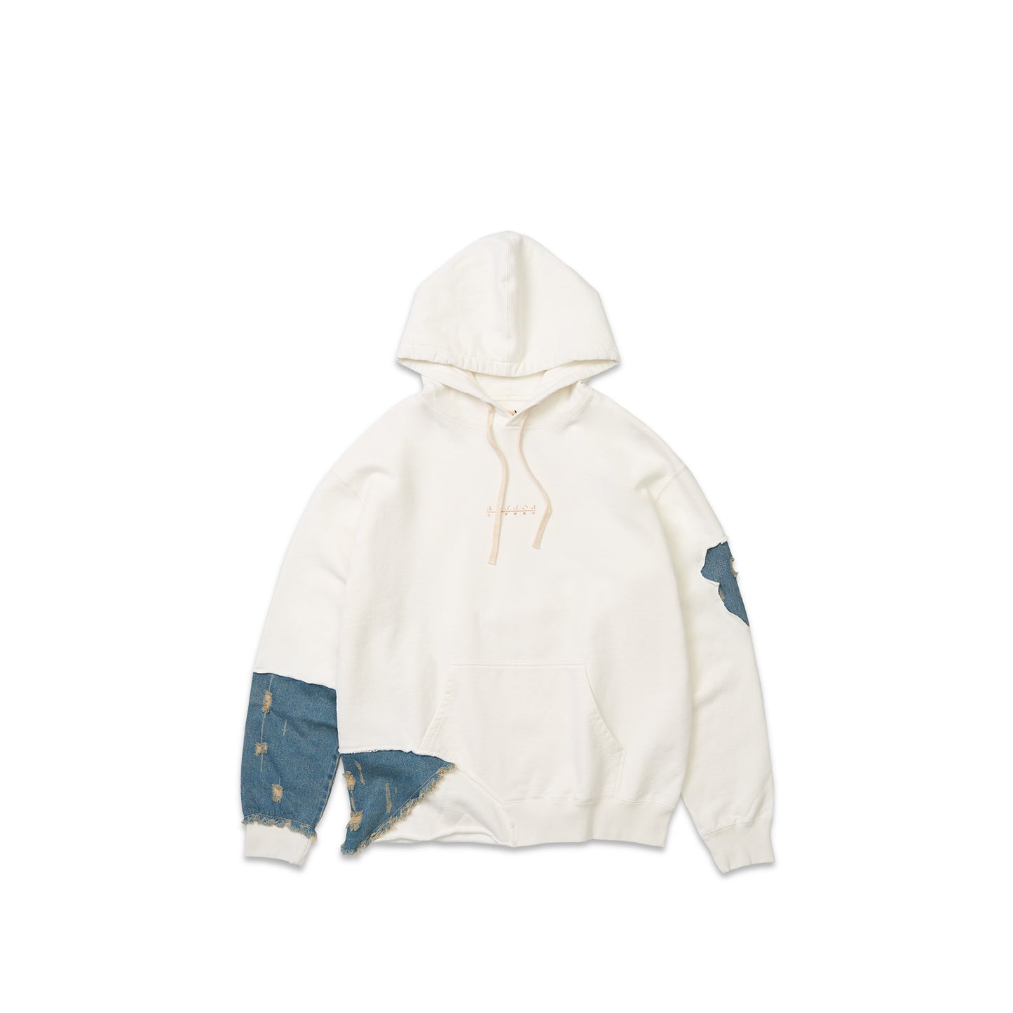 Denim Patchwork Hoodie