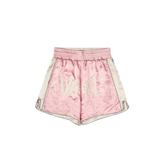 xVESSEL Embroidered Shorts Pink