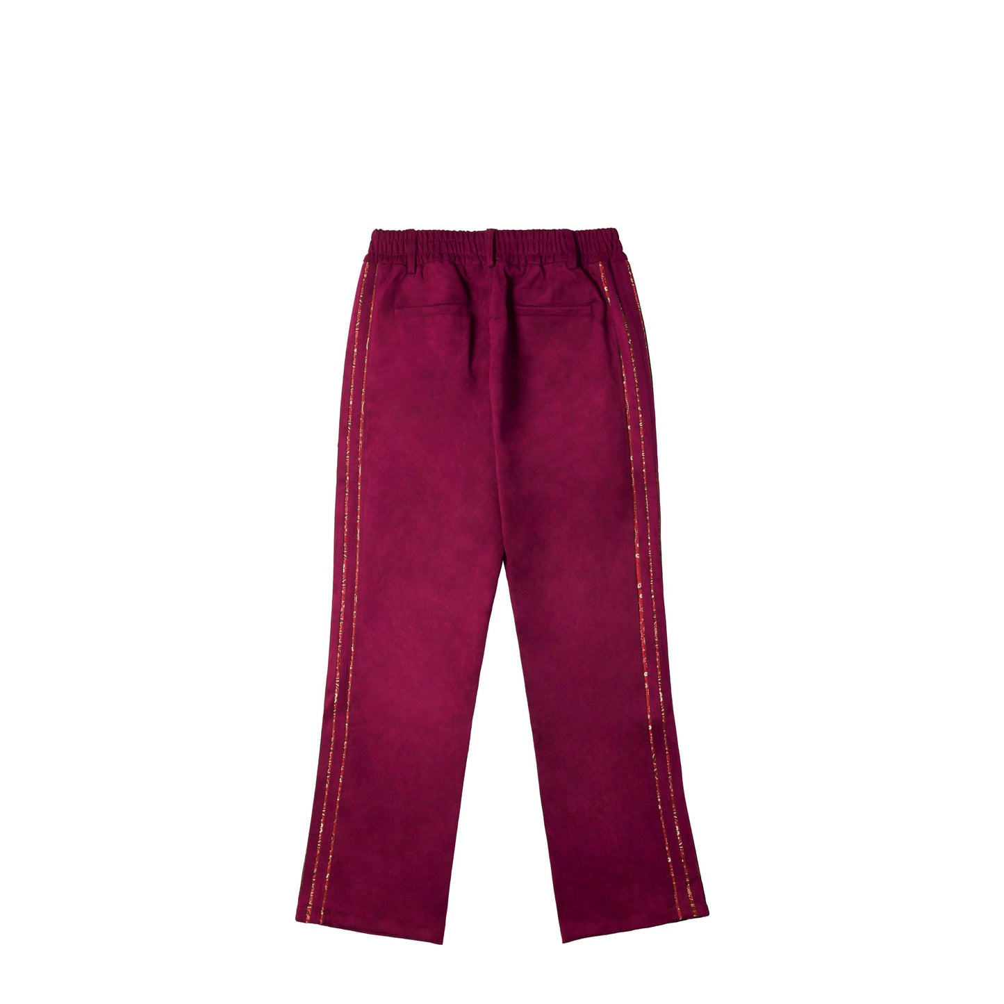 XVESSEL Paisley Micro Suede Trousers