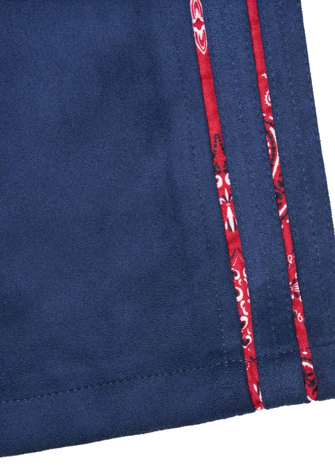 XVESSEL Paisley Micro Suede Trousers