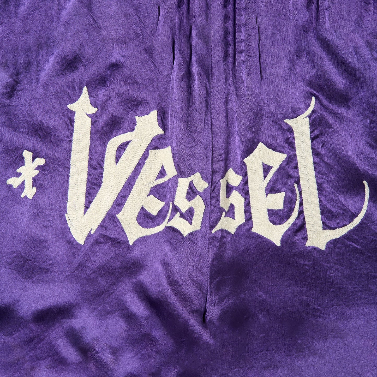 xVESSEL Embroidered Shorts Purple