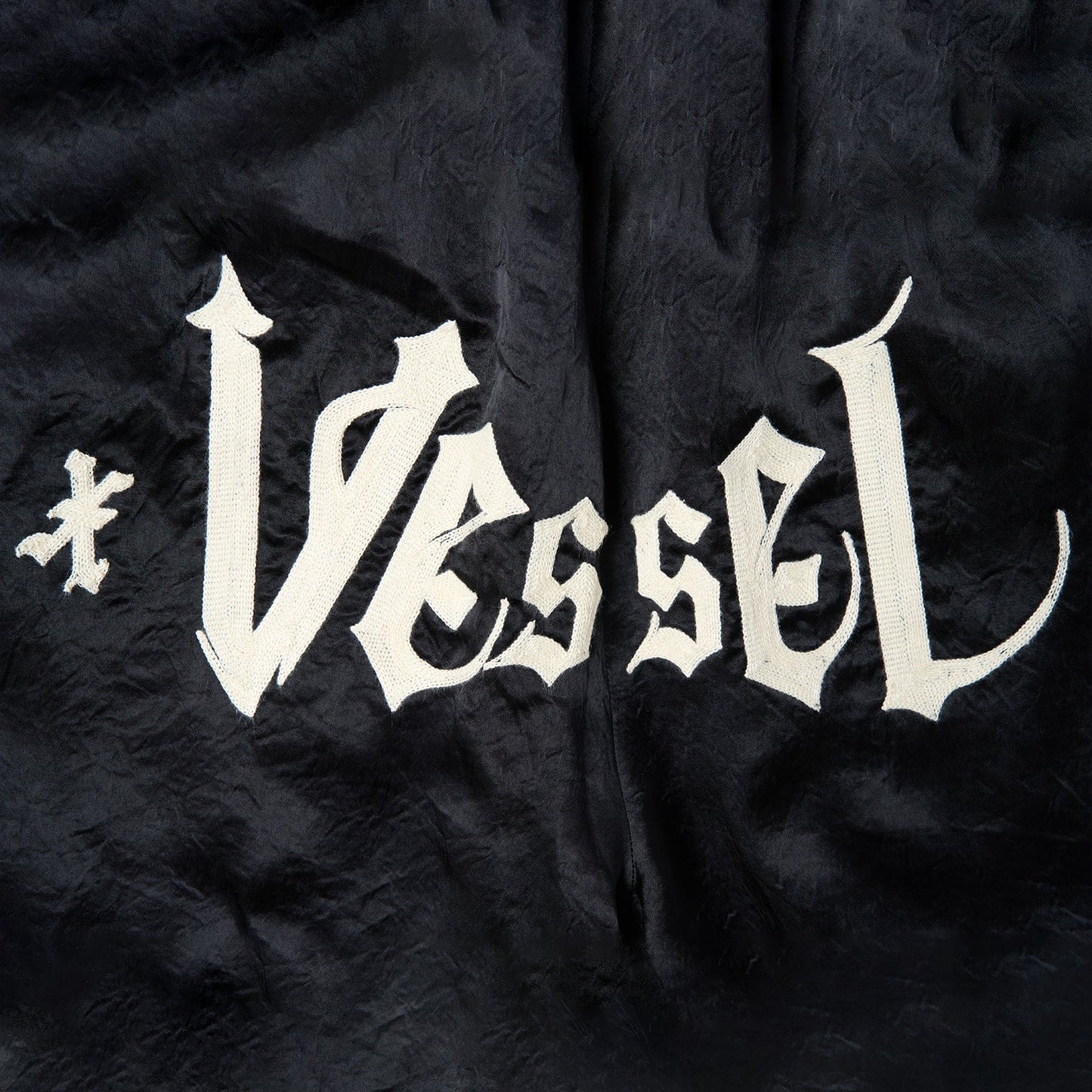 xVESSEL Embroidered Shorts Balck